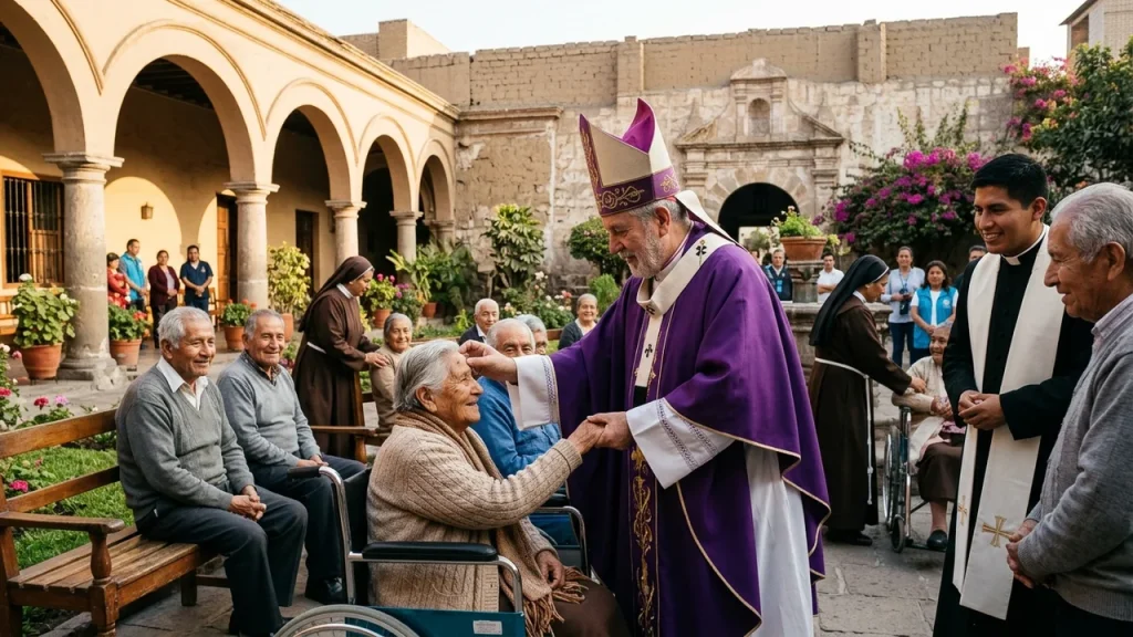 Papa León XIV in Perù: la storica visita alla casa di asilo di Lima e l’abbraccio ai più fragili
